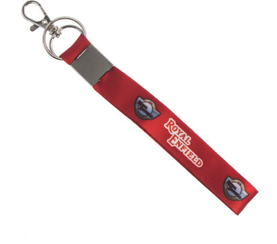 

Techpro Red Fabric Royal enfield Keychain Locking Key Chain(Multicolor)
