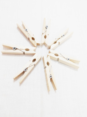 

golden wood clip medium wooden paper photo n(Set of 50, wooden natural)
