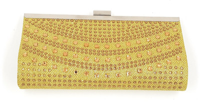 

24x7 Party Gold Clutch