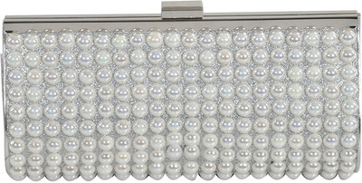 

24x7 Party Silver Clutch