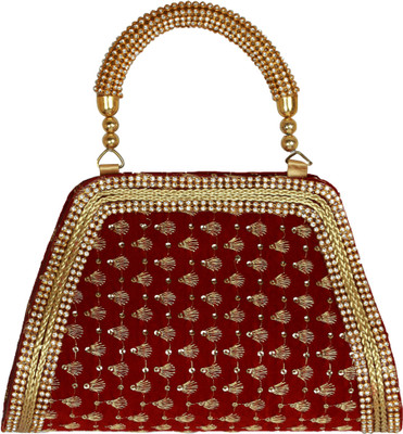

PRIMEMART Casual Maroon Clutch