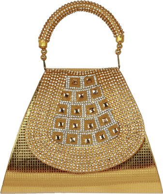 

PRIMEMART Party Gold Clutch