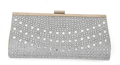 

24x7 Party Silver Clutch