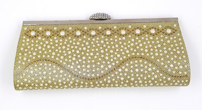 

24x7 Party Gold Clutch
