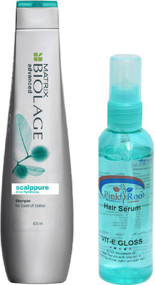 

Matrix Biolage Scalppure Shampoo with Pink Root Hair Serum(Set of 2)
