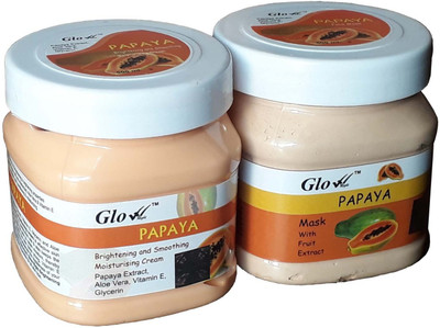 Glow Right PAPAYA CREAM With PAPAYA MASK(Set of 2)