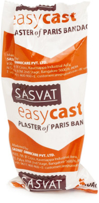 

Sasvat SASVAT EASYCAST PLASTER OF PARIS BANDAGE 10 CM (BULK PACK OF 24 ROLLS) Crepe Bandage(5 cm)