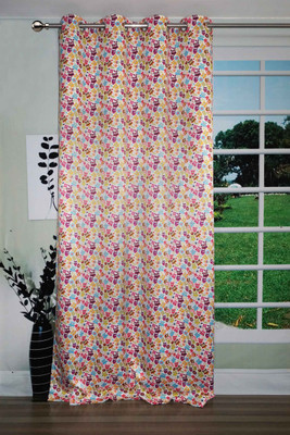 Lushomes 230 cm (7 ft) Polyester Door Curtain Single Curtain(Printed, Multicolor)