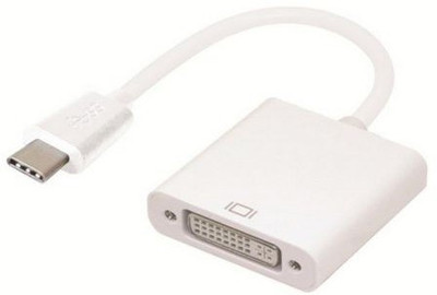 

Microware USB Type-C 3.1 Male to DVI Female 1080P Video Adaptor Converter Cable Wire Cord Plug Connector DVI Cable(Compatible with Projector, White)