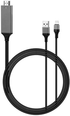

iKraft 8 Pin Lightning to HDMI HDMI Cable(Compatible with Mobile, Laptop, Tablet, Mp3, Gaming Device, Multicolor)