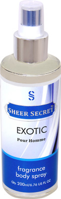 

SHEER SECRET EXOTIC BODY SPRAY Body Mist - For Men(200 ml)