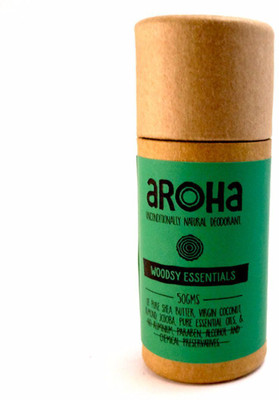 

Aroha Natural Deodorant - Woodsy Essentials Deodorant Roll-on - For Men & Women(50 g)