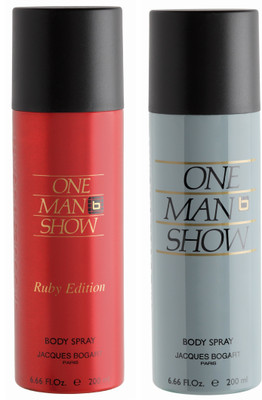 

BOGART One Man Show & Ruby Deodorant Spray - For Men(400 ml, Pack of 2)