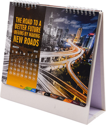 

Atlas Regular Desk Calendar(Extrodinary Writes The Future Calender, Multicolor)