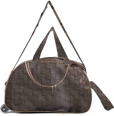 

Inte Enterprises (Expandable) brown001 Duffel Strolley Bag(Brown)