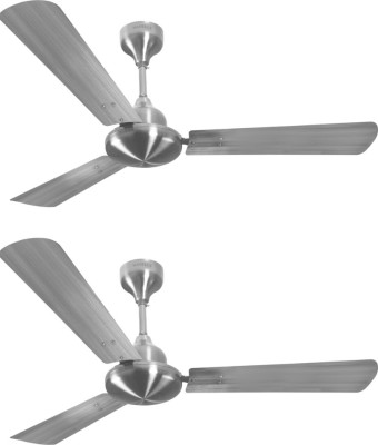 

Havells Orion(Pack of 2) 3 Blade Ceiling Fan(Brushed Nickle, Pack of 2), Grey