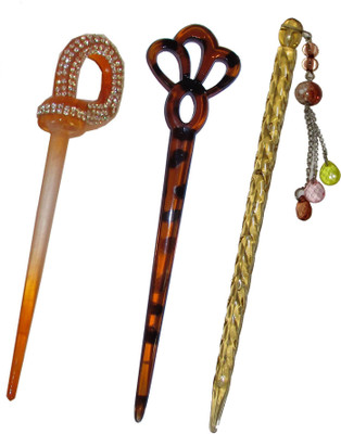 

PAPAD combo of juda sticks Bun Stick(Multicolor)