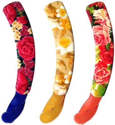 

Shreya Collection Combo of 3 Multicolour Floral Print Banana Hair Clips - 10012.77a Banana Clip(Multicolor)