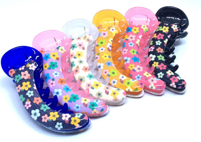 

M K Designs Set of 6 Small Dolphins Hair Clutcher Hair Clip(Multicolor)