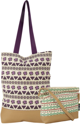 

Kanvas Katha Tote(Multicolor)