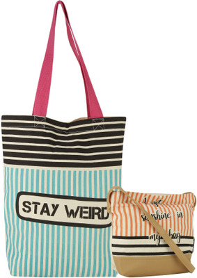 

Kanvas Katha Tote(Multicolor)