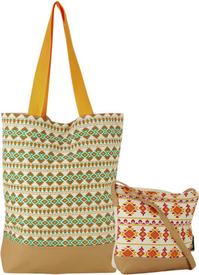 

Kanvas Katha Tote(Multicolor)