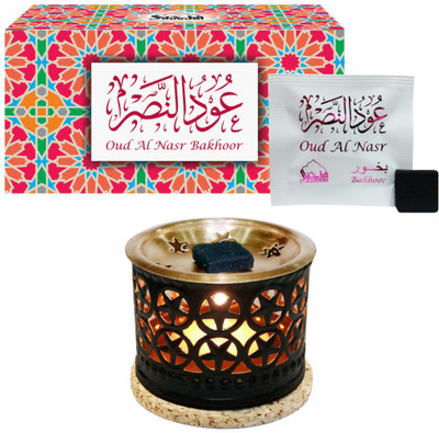 

Dukhni Oud Al Nasr Bakhoor (Small) & Free Star Exotic Incense Diffuser Fresh Agarbattis(8 Units)