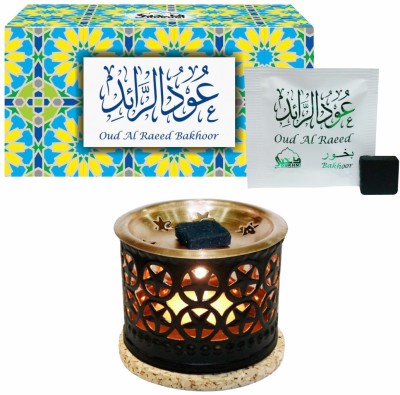 

Dukhni Oud Al Raeed Bakhoor (Small) & Free Star Exotic Incense Diffuser Fresh Agarbattis(8 Units)