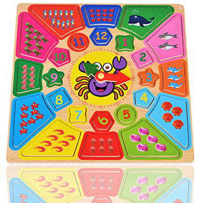 

Tickles Mathematical Counting Activity Shape Clock Learning Toys for Kids (for 2+ Years Kids)(Multicolor)