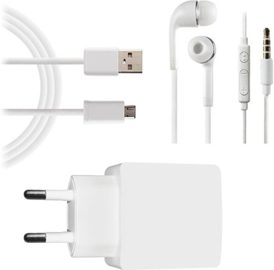 DAKRON Wall Charger Accessory Combo for Intex Aqua Superb(White)