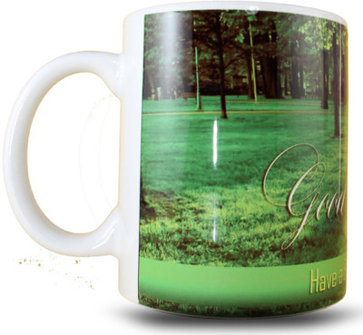

juvixbuy Good Morning Have Nice Day Coffee Ceramic Mug(325 ml), Multicolor