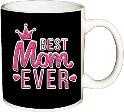 

ShopBuzz Best mom ever taj printed coffee mug Ceramic Mug(350 ml), Multicolor