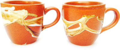

Indeavour INDSW1684 Ceramic Mug(180 ml, Pack of 2), Multicolor