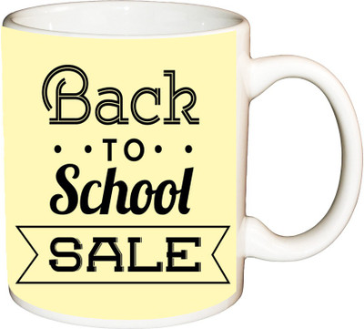 

ShopBuzz Back to school sale printed coffee mug Ceramic Mug(350 ml), Multicolor