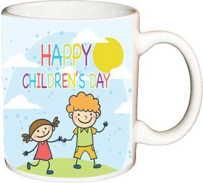 

ShopBuzz HCD kids printed coffee mug Ceramic Mug(350 ml), Multicolor