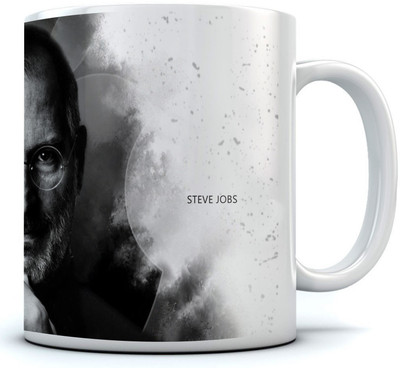 

RAMPOSH Steve Jobs Quote Ceramic Coffee/Quote/ Gift For Birthday/ Gift For Friend/ Gift For Love And Diwali Gift (1 Pc.) Random Design Ceramic Mug(350 ml), Multicolor