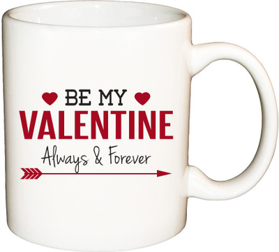 

ShopBuzz be my valentine printed coffee mug Ceramic Mug(350 ml), Multicolor