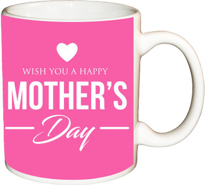

ShopBuzz Wish u a happy printed coffee mug Ceramic Mug(350 ml), Multicolor
