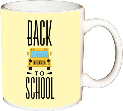

ShopBuzz Back to school jeep printed coffee mug Ceramic Mug(350 ml), Multicolor