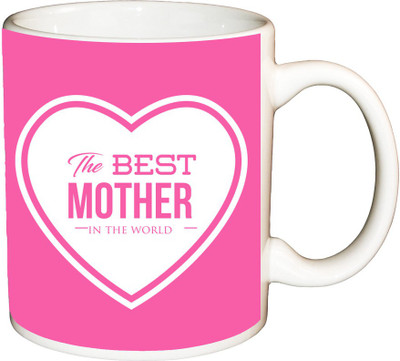 

ShopBuzz The best mother printed coffee mug Ceramic Mug(350 ml), Multicolor
