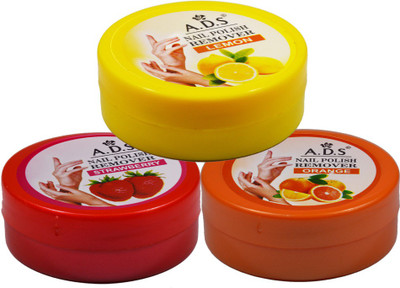ADS Lemon,Stawberry, Orange Nail Pads Remover(96 g)