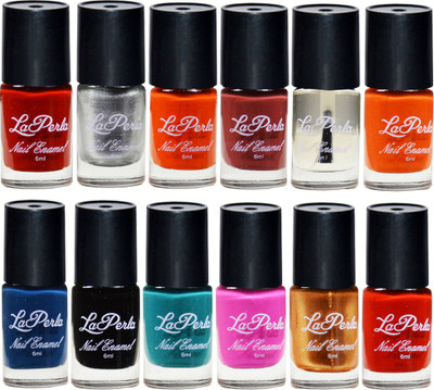 

La Perla Nail polishes Pack of 12 Multicolor(Pack of 12)