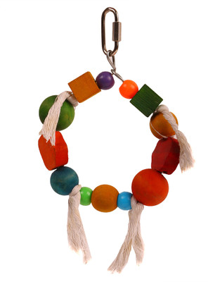 

Birds' Park Birds Toys Wooden Ring imported for Lovebirds & Budgerigars Wooden Tough Toy For Bird