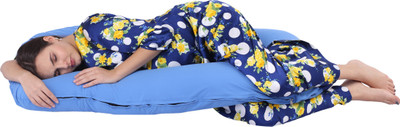 

Momsyard Plain Pregnancy Pillow Pack of 1(Blue)