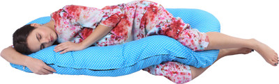 

Momsyard Polka Dots in Blue Color Pregnancy Pillow(Cyan)