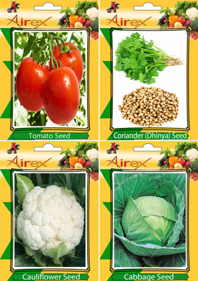 

Airex Tomato, Coriander, Cauliflower, and Cabbage Seed(25 per packet)