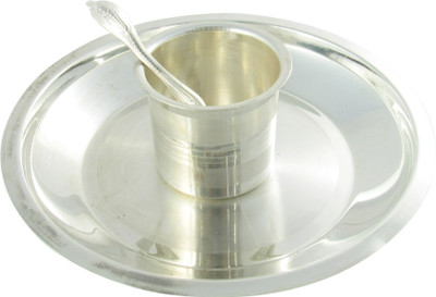 

GoldGiftIdeas 9 Inch Tarbhana Silver Plated(Silver)