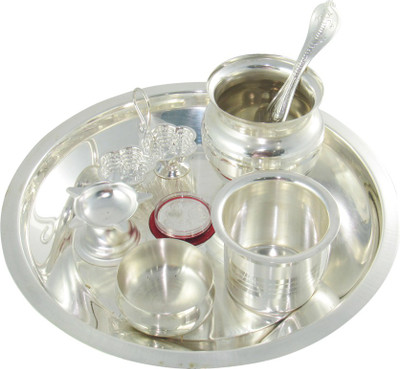 

GoldGiftIdeas 8 Inch Plus Tarbhana Silver Plated(Silver)