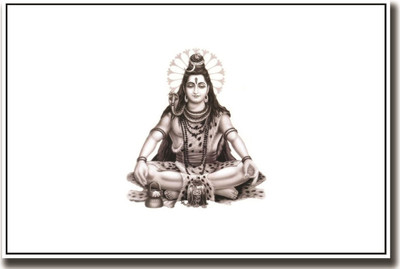 

God Shiv B&W artistic on fine art paper 13x19 Fine Art Print(19 inch X 13 inch, Rolled)