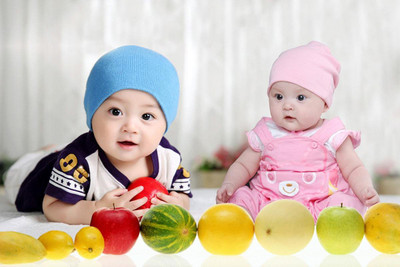 

Baby'S Love - Cute Boy And Girl Paper Print on fine art paper 13x19 Fine Art Print(19 inch X 13 inch, Rolled)